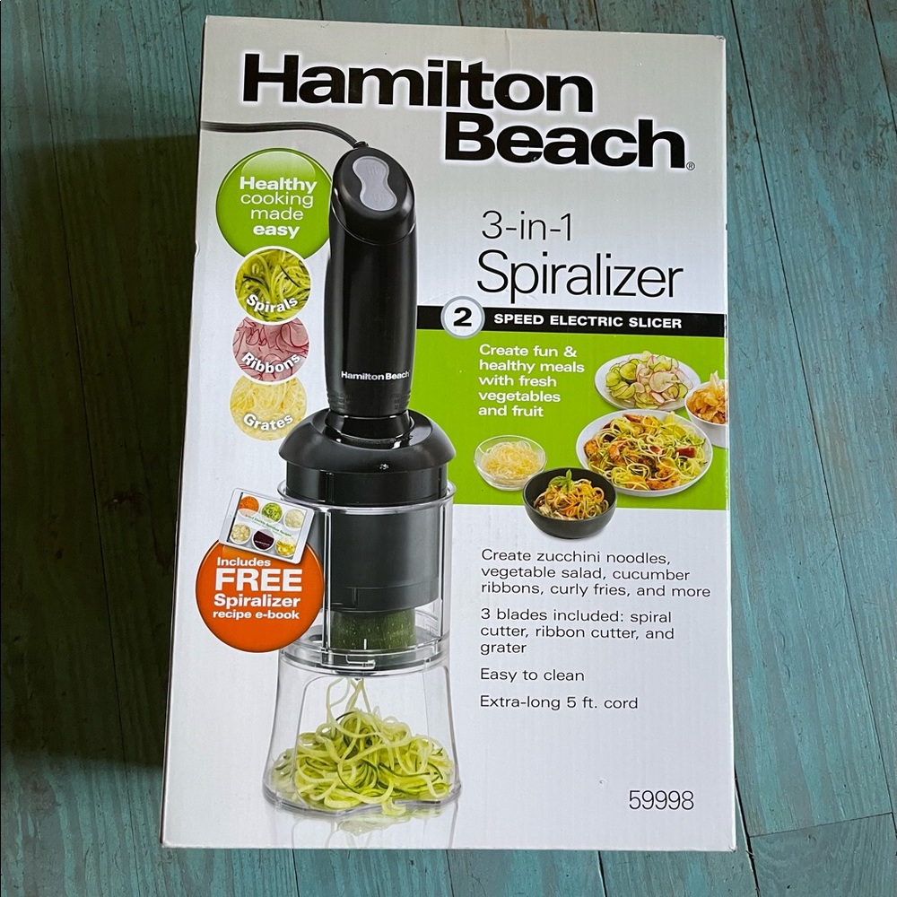 Brand new in box Hamilton Beach Spiralizer
